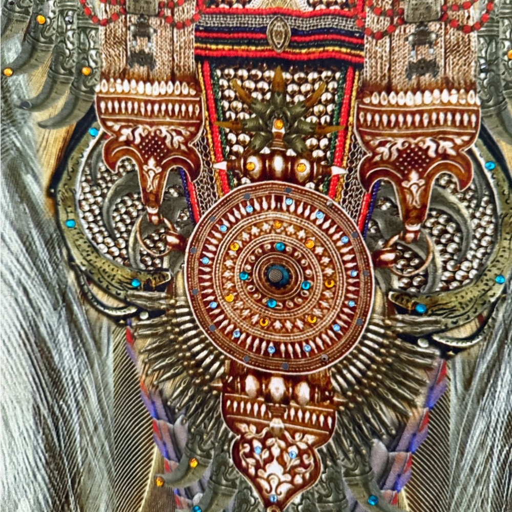 Camilla Multicolor Patterned Kaftan - image 2